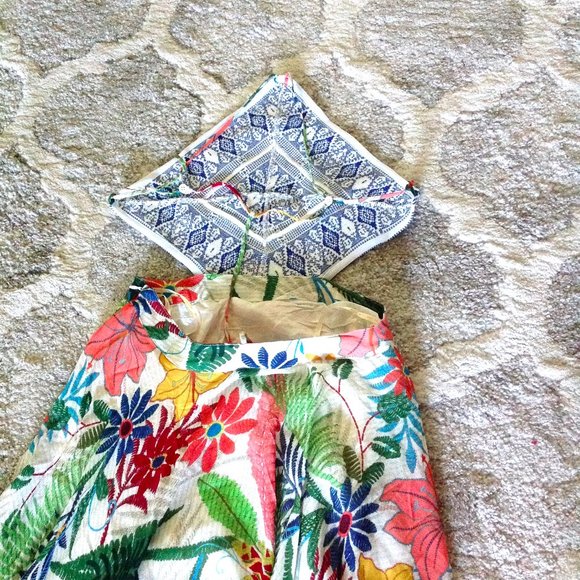 HP 🎉🌻FARM Rio Handkerchief Vintage Garden Dress - Picture 4 of 12